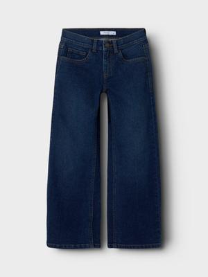 Name it winter jeansbroek meisjes - blauw - wide leg fit - NkfRose