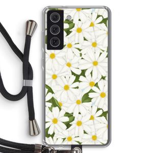 Summer Daisies: Samsung Galaxy S21 FE Transparant Hoesje met koord