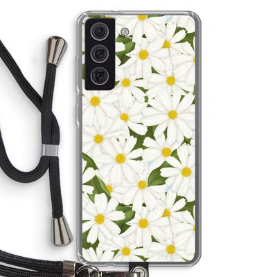 Summer Daisies: Samsung Galaxy S21 FE Transparant Hoesje met koord