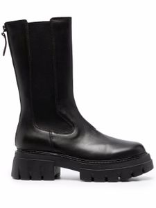 Ash bottes Lennox en cuir - Noir