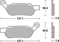 TRW remblokken "mcb 814" brake pad mcb 814 sh sintered metal