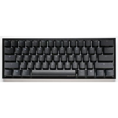 Ducky one 2 pro mini classic, gaming toetsenbord (zwart, us lay-out, cherry mx silent red, rgb led, double-shot pbt, quack mechanics, 60%)
