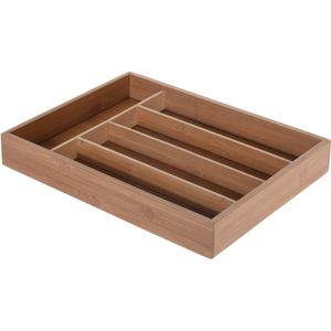 Lade vakjes indeling organiser bamboe hout 27 cm