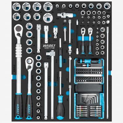 HAZET Dopsleutelset | 1/4 inch (6,3 mm) zeskant massief, 1/4 inch (6,3 mm) vierkant hol, 1/2 inch (12,5 mm) vierkant hol | Buiten-TORX®-profiel,