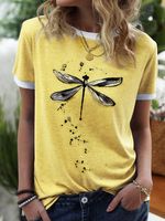 Dragonfly Pattern  Summer Cotton Shirts & Top - thumbnail