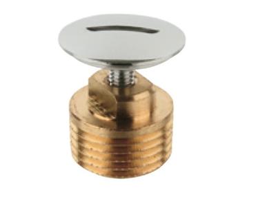 Kirchhoff Messing stekker, chroom, 1/2"ET, met sleuf - 989425155