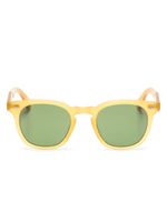 Garrett Leight lunettes de soleil Byrne à monture ronde - Jaune