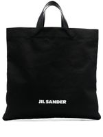 Jil Sander sac cabas à logo imprimé - Noir