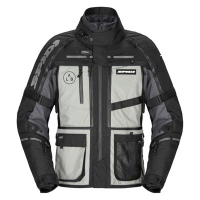 SPIDI Hard Track 3, Textiel motorjas heren, Grijs-Zwart