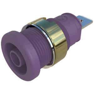 SKS Hirschmann SEB 2610 F4,8 Veiligheids-labconnector, female Bus, inbouw verticaal Stift-Ø: 4 mm Violet 1 stuk(s)