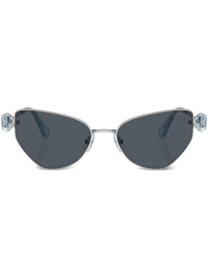 Swarovski Eyewear lunettes de soleil à monture papillon - Argent