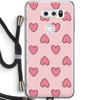 Ondersteboven verliefd: LG V30 Transparant Hoesje met koord
