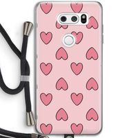 Ondersteboven verliefd: LG V30 Transparant Hoesje met koord