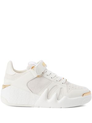 Giuseppe Zanotti baskets montantes à fermeture scratch Talon - Blanc