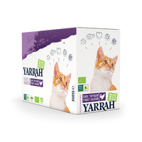 Yarrah bio kattenvoer pouch filets in saus kalkoen 14x85gr - thumbnail