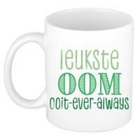 Cadeau koffie/thee mok voor oom - groen - de leukste oom - keramiek - 300 ml - thumbnail