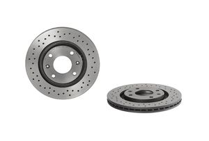 Remschijf BREMBO XTRA LINE BREMBO, Remschijftype: Geperforeerd / Geventileerd, u.a. für Citroën, Peugeot