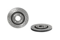 Remschijf BREMBO XTRA LINE BREMBO, Remschijftype: Geperforeerd / Geventileerd, u.a. für Citroën, Peugeot - thumbnail