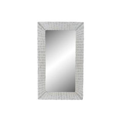 Wandspiegel DKD Home Decor Wit Cottage Gevlochten 87 x 4 x 147 cm