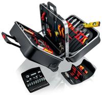 Knipex gereedschapsassortiment | 63-delig | in hardschalenkoffer met onderstel | voor elektriciens | 1 stuk - 00 21 41 00 21 41