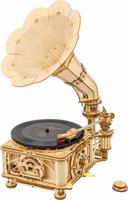 Robotime Klassieke Platenspeler Houten Modelbouw