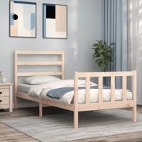Bedframe zonder matras massief grenenhout 90x190 cm