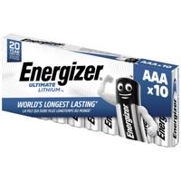 Energizer Ultimate FR03 AAA batterij (potlood) Lithium 1250 mAh 1.5 V 10 stuk(s) Energizer Ultimate FR03 AAA batterij (potlood) Lithium 1250 mAh 1.5 V 10 stuk(s)