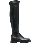 Gianvito Rossi bottes en cuir - Noir