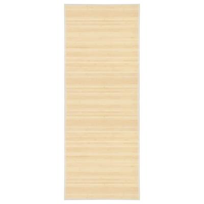 VidaXL Tapijt 80x200 cm bamboe natuurlijk
