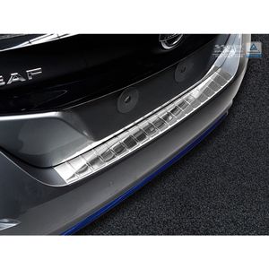 RVS Bumper beschermer passend voor Nissan Leaf II 2017- 'Ribs' AV235209