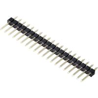 TRU COMPONENTS TC-9556688 Male header (standaard) Aantal rijen: 1 Aantal polen per rij: 20 1 stuk(s) - thumbnail