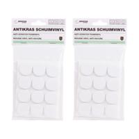 Antikras schuimvinyl - 2x - meubelvilt - 25-delig - wit - diverse formaten