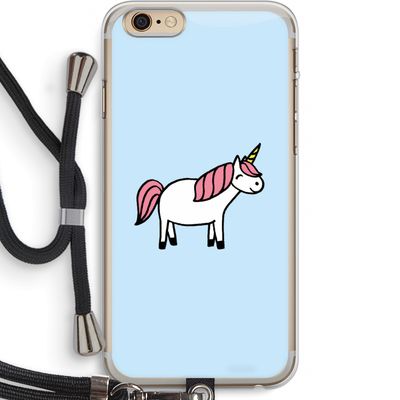 Eenhoorn: iPhone 6 PLUS / 6S PLUS Transparant Hoesje met koord