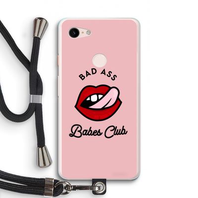 Badass Babes Club: Pixel 3 XL Transparant Hoesje met koord