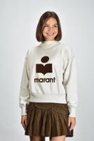 Marant Etoile trui Moby SW0003FA-A1M07E ecru/brown