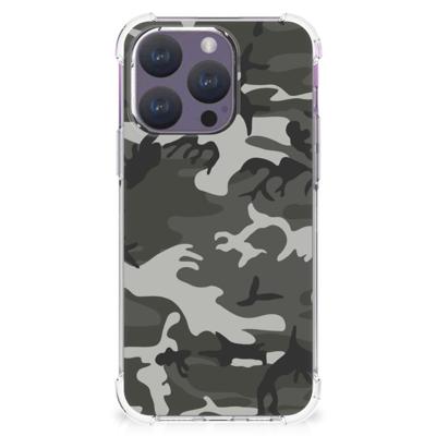 iPhone 15 Pro Doorzichtige Silicone Hoesje Army Light iPhone 15 Pro Doorzichtige Silicone Hoesje Army Light