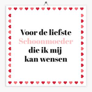 Spreuk tegeltje voor de liefste schoonmoeder