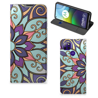 Motorola Moto G9 Power Smart Cover Purple Flower