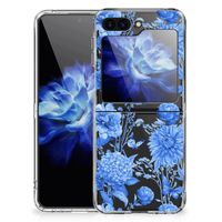 TPU Case voor Samsung Galaxy Z Flip 5 Flowers Blue