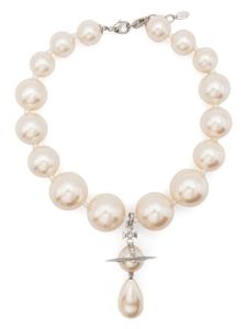 Vivienne Westwood collier sautoir serti de perles - Tons neutres