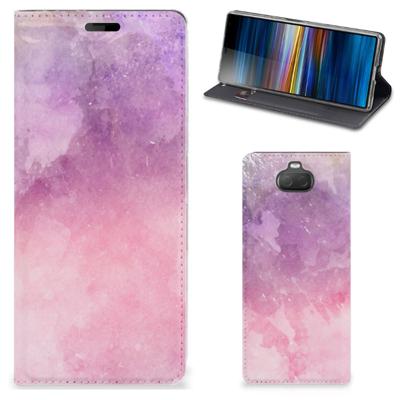 Bookcase Sony Xperia 10 Pink Purple Paint