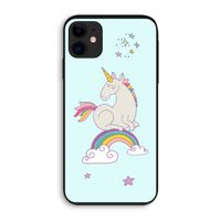Regenboog eenhoorn: iPhone 11 Biologisch afbreekbaar hoesje