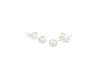 Karma Oorbellen Ball 3 mm Zilver