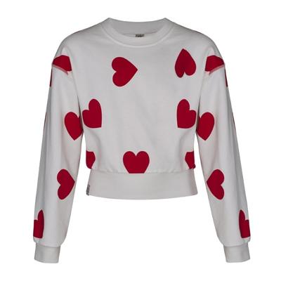 KIEstone winter sweater meisjes - rood - Marieke