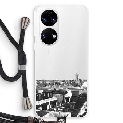 Marrakech Skyline : Huawei P50 Transparant Hoesje met koord