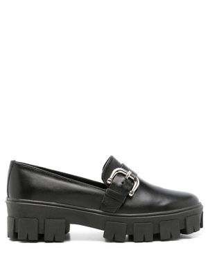 Sarah Chofakian mocassins à boucles - Noir