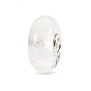 Trollbeads TGLBE-30028 Kraal Sneeuwstorm zilver/glas
