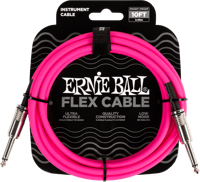 Ernie Ball 6413 Flex Cable 3 meter instrumentkabel roze
