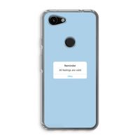 Reminder: Google Pixel 3a Transparant Hoesje