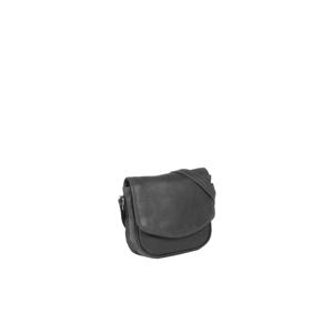 Justified Bags Justified Bags® Nynke Medium Flapover Leren Schoudertas Zwart